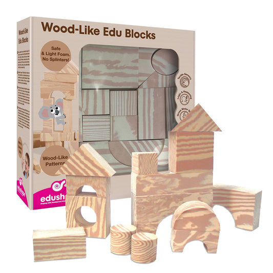 Wood-Like Edu-Blocks, 1 3/8'' (30 pc)