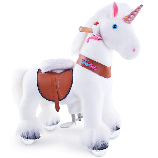 Model U Unicorn Riding Toy For Age 4-7 White