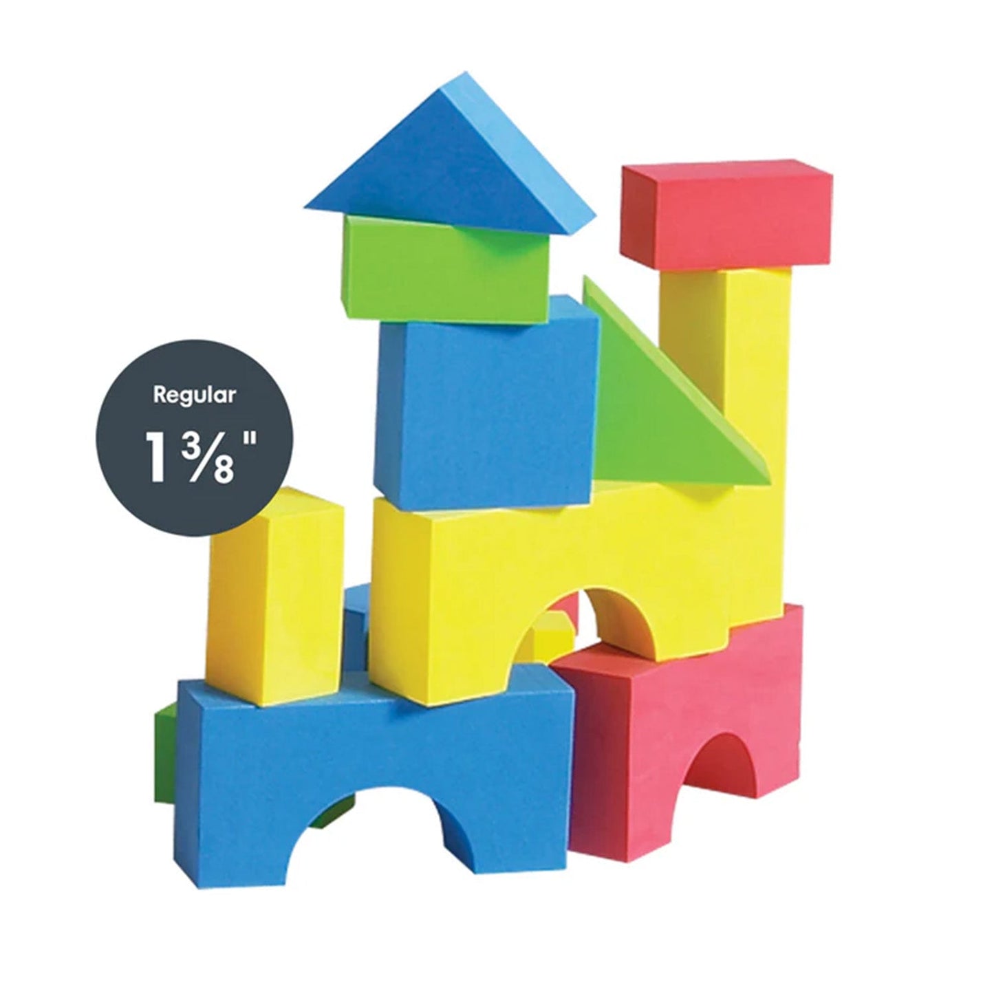 Color Edu-Blocks, 1 3/8'' (80 pc)